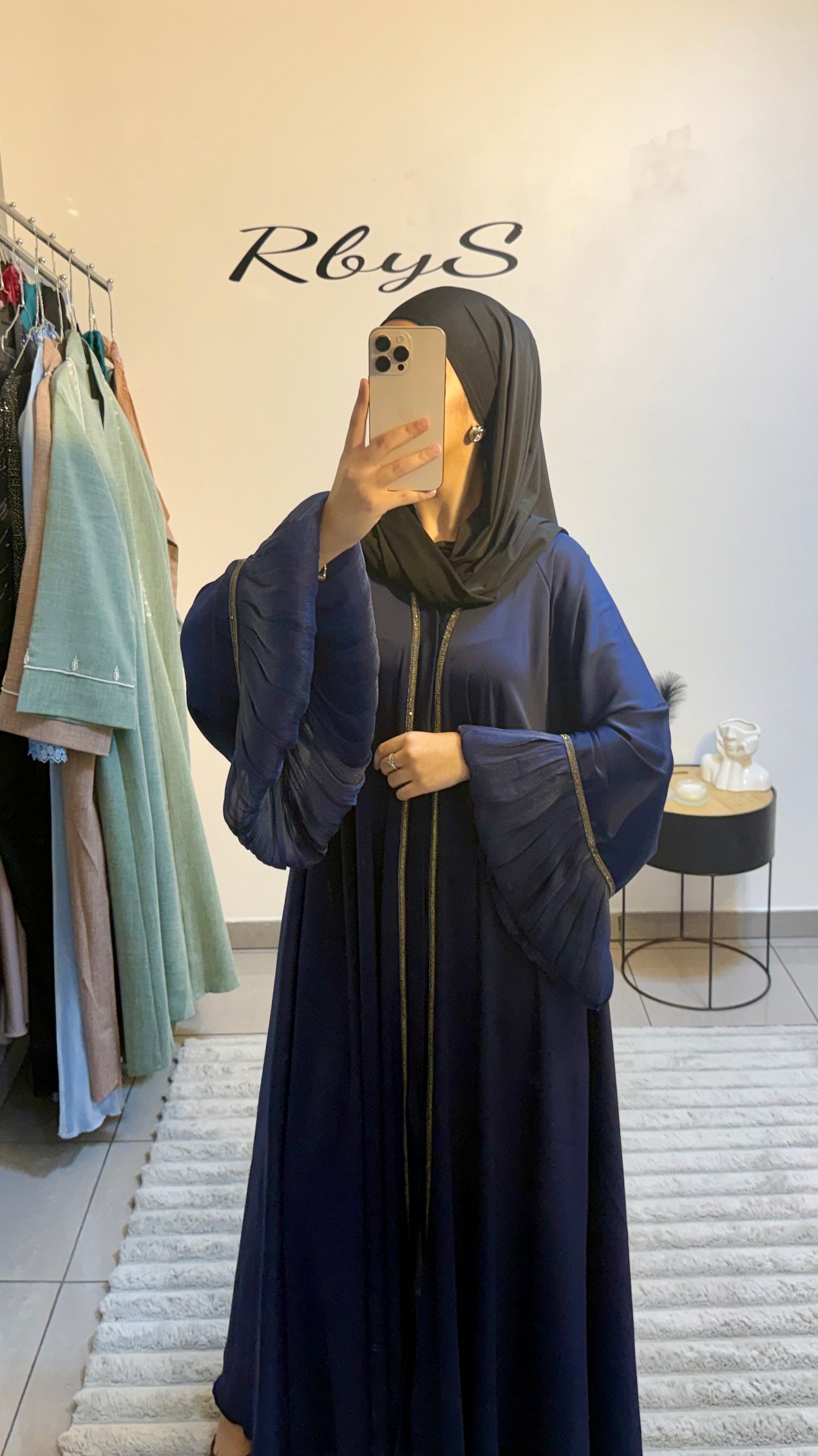 Abaya Ghazal Bleu