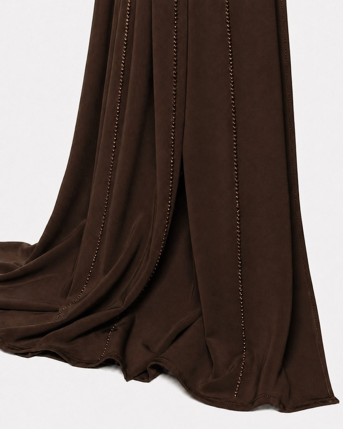 Voile à strass marron