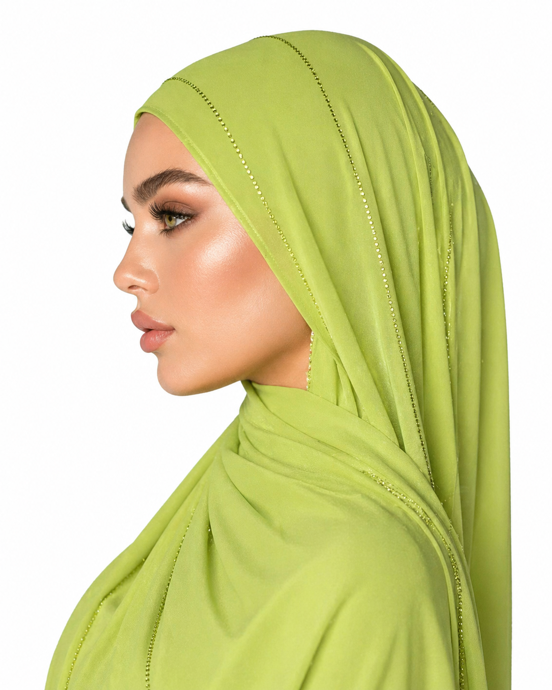 Voile à strass Vert