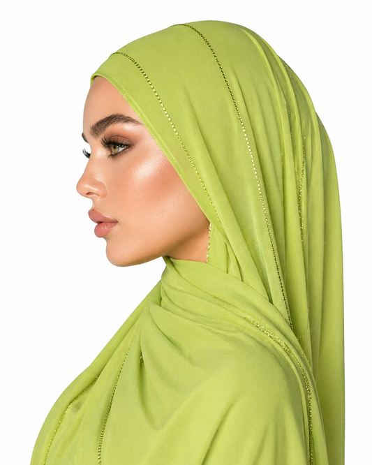 Voile à strass Vert