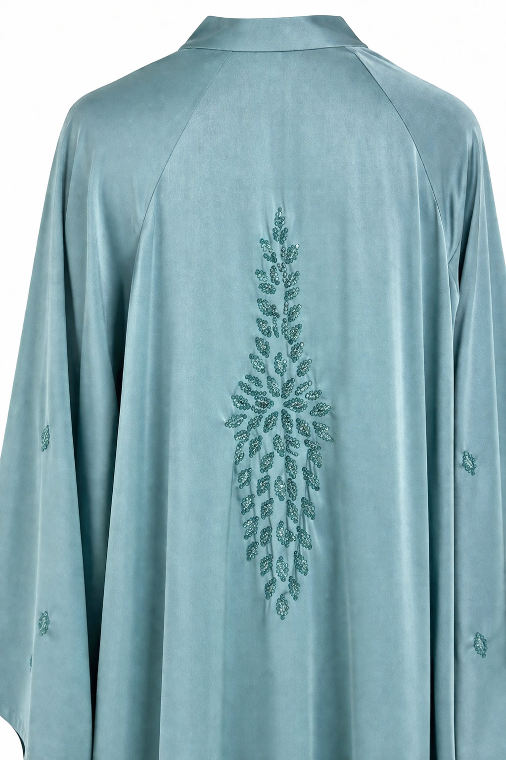Abaya Dos d’Aurore Bleu