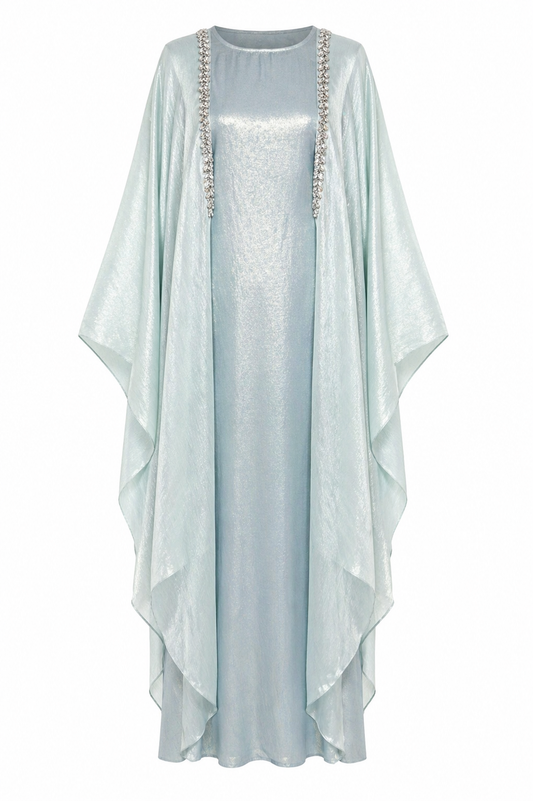 Abaya Farasha Bleu