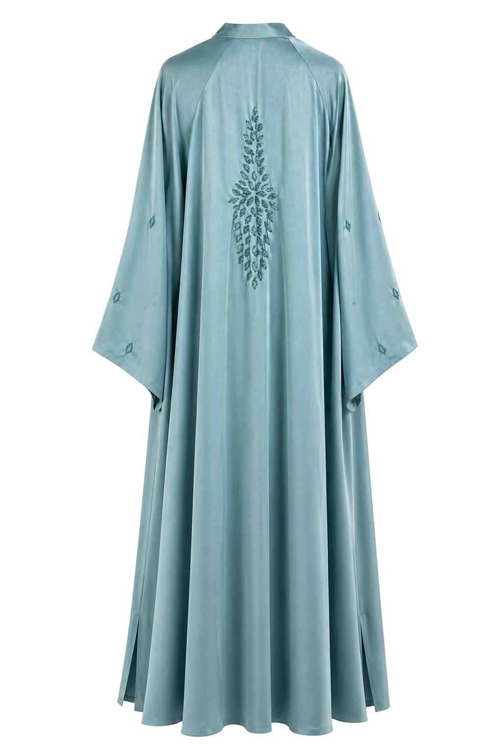 Abaya Dos d’Aurore Bleu