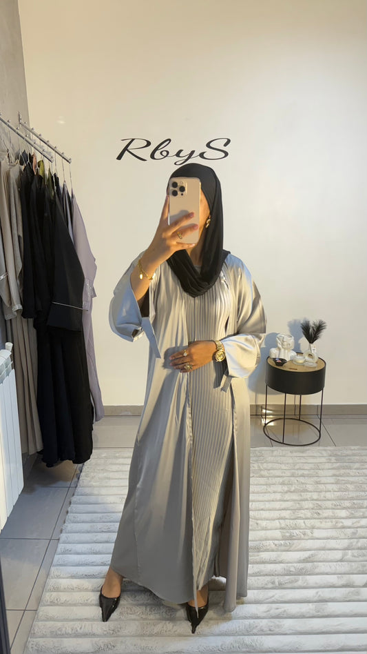 Kimono Plisée Gris