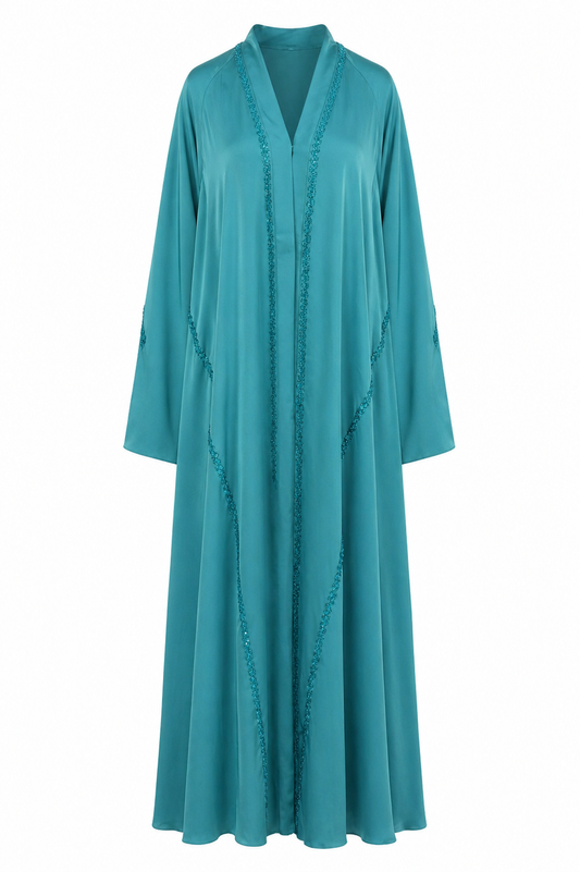 Abaya Saphir Bleu